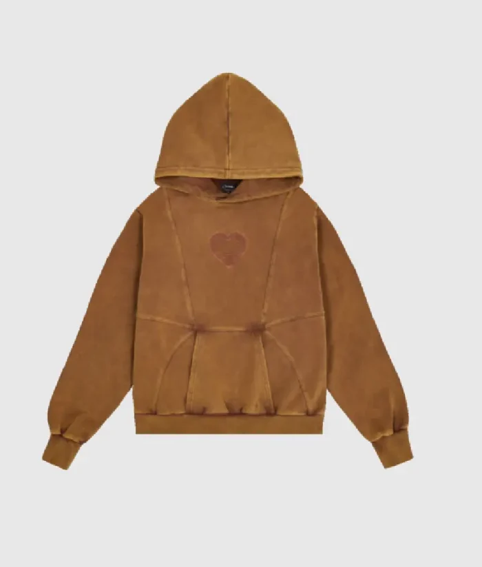 CARSICKO CYBE PULLOVER HOODIE WASHED BROWN/PINK WINE